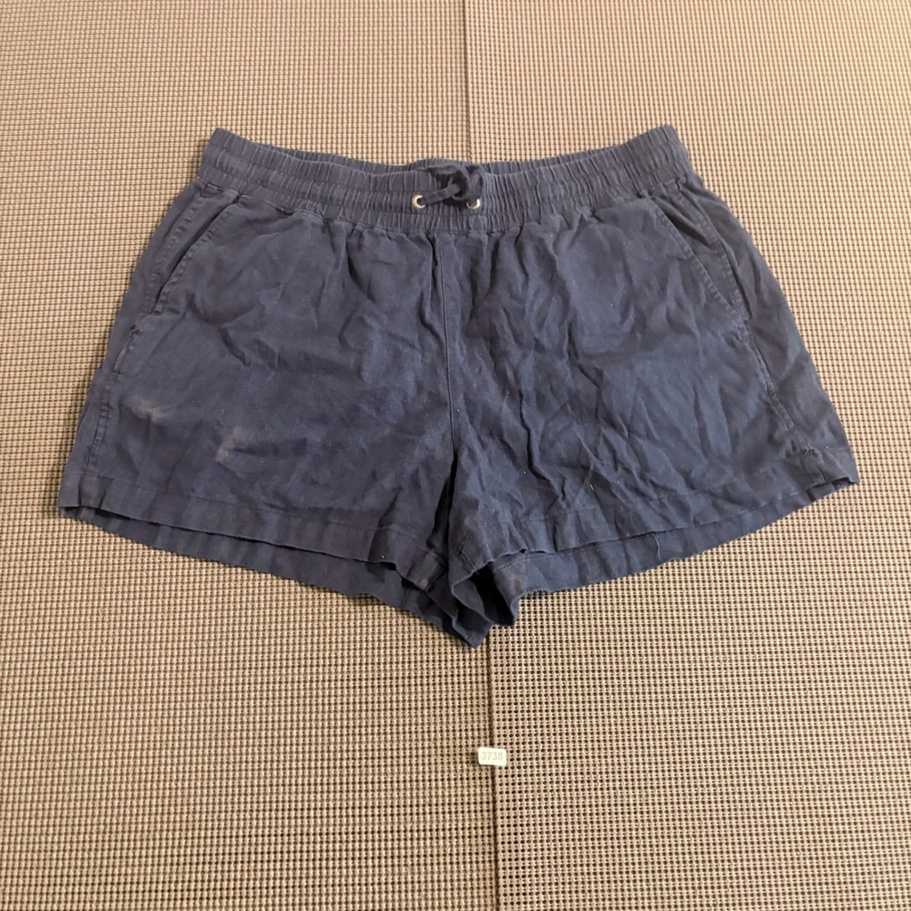 Gap Womens Navy Elastic Waist Drawstring Shorts Size L